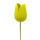 Holz Dekostecker Tulpe 4 x 36cm gelb 20 Stück Garten-Deko Blumen-Stecker künstlich Holzblume Tulip