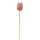Holz Dekostecker Tulpe 4 x 36cm rosa Garten-Deko Blumen-Stecker künstlich Holzblume Tulip