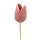 Holz Dekostecker Tulpe 4 x 36cm rosa 5 Stück Garten-Deko Blumen-Stecker künstlich Holzblume Tulip