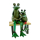 Metall Dekofigur Frösche auf Holz-Bank 21 x 31cm grün braun schwarz Garten-Figur Deko Frosch Skulptur Tierfigur