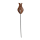 Metall Garten-Stecker Tulpe rostig mit silber Blüte 101cm Beetstecker Gartendeko Rosenkugel
