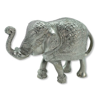 17 Dekofigur Metall cm Elefant Dekoelefant x - Elephant 24 x silber 11