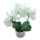 Kunst-Pflanze Orchidee weiße Blüten 38cm Keramik Topf silber rund künstliche Phalaenopsis Kunstblume