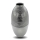 Aluminium Vase rund silber hochglanz 20 x 43cm Blumenvase für Pampasgras Trockenblumen Sträuße