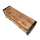 Holz Lowboard eckig braun 125 x 45cm mit schwarzem Metall Gestell Fernsehtisch TV-Schrank