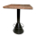 Recycling Holz und Metall Stehtisch braun schwarz 80 x 106cm Bartisch Bistrotisch Bar Kneipen-Tisch Küche