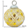 Glas Weihnachtskugel gold - A - 8,5 x 10cm Deko-Kugel Christbaumschmuck glänzend