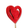 Holz Blumen-Stecker Herz rot 10 Stück 7 x 35cm Dekostecker Blumenstab Herzstab Holzstecker