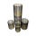 Metall Kerzenhalter schwarz gold 4er Set - 15, 20, 25 und 65cm Kerzen-Ständer Säule Tisch-Deko Stumpenkerzen-Halter