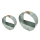 Metall Blumentopf Ring silber rund zum stellen oder hängen Übertopf Blumenampel Pflanz-Topf