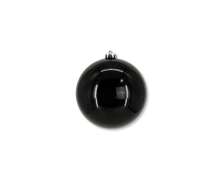 Weihnachts-Kugel XXL Ø 15cm - 1 Stück schwarz glänzend Christbaumschmuck Deko Kugel
