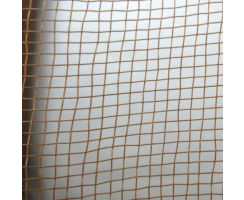 Deko-Stoff Mesh 900 x 50 cm auf einer Rolle ( kleine Maschen, braun )