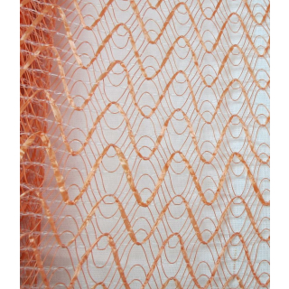Deko-Stoff Mesh 900 x 50 cm auf einer Rolle ( große Maschen, orange )