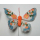 Dekostecker Schmetterling mit Befestigungsdraht - 8 cm - 12er Set
