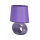 Tischleuchte mit Lampenschirm 26 cm E14 40W - Fuß: lila - Schirm: lila