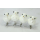 Dekostecker 4er Set Schneevögel mit Klammer