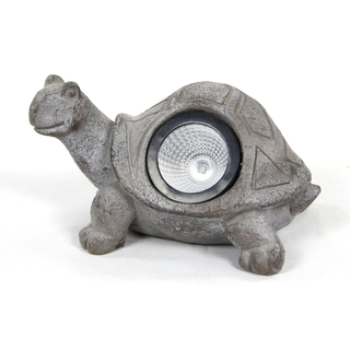 Solar-LED Deko Tier-Figur Schildkröte grau