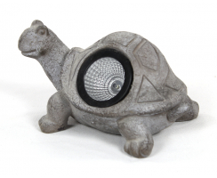 Solar-LED Deko Tier-Figur Schildkröte grau