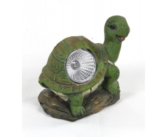 Solar-LED Deko Tier-Figur Schildkröte grün - klein