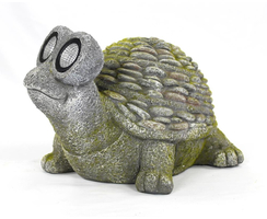 Solar-LED Deko Tier-Figur Schlidkröte grün - groß