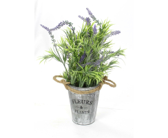 Kunstpflanze Lavendel mit Topf