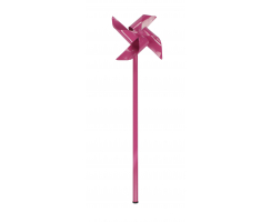 Metall Windrad 49 cm 1 Stück - pink