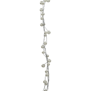 Deko Hänger Perlenkette weiß 120 cm