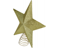 Weihnachtsbaum Stern-Spitzen gold
