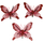 Deko Schmetterling mit Clip 3 Stück rot