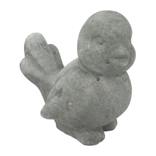 Deko Tier-Figur Vogel 2 Stück grau