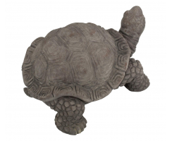 Deko Tier-Figur Schildkröte dunkelgrau klein - 1 Stück