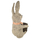Deko-Figur Hase mit Körbchen hellbraun groß