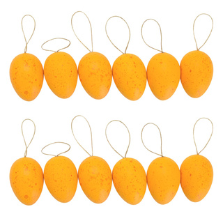Ostereier 12 Stück orange