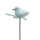 Blumen-Stecker Glitzer Vogel weiß 6 x 25cm 3 Stück Dekostecker Gartenstecker Bird Deko