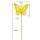 Blumen-Stecker Schmetterling gelb 8 x 25cm 8 Stück Dekostecker Gartenstecker Butterfly Deko