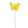 Blumen-Stecker Schmetterling gelb 8 x 25cm 32 Stück Dekostecker Gartenstecker Butterfly Deko