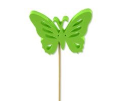 Blumen-Stecker Schmetterling grün 8 x 25cm 32 Stück Dekostecker Gartenstecker Butterfly Deko