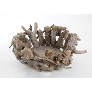 Holz Pflanz-Nest mit Kunststoff-Einsatz 1 Stück B