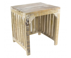 Beistell-Tisch aus Mango-Holz 1 Stück - S