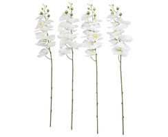 Kunst-Pflanze Orchideen-Zweig 84 cm 4 Stück