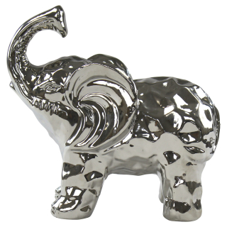 Deko Figur Elefant silber