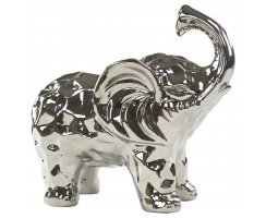 Deko Figur Elefant silber ( B ) klein