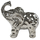Deko Figur Elefant silber ( B ) klein