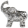 Deko Figur Elefant silber ( C ) klein, bepflanzbar