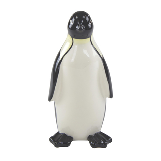Keramik Figur Pinguin 1 Stück - S schwarz / cremeweiß