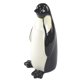 Keramik Figur Pinguin 1 Stück - M schwarz / cremeweiß