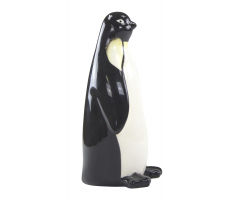 Keramik Figur Pinguin 1 Stück - L schwarz / cremeweiß