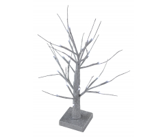 Lichter-Baum 45 cm hoch  mit 24 LED Silber