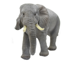 Deko-Figur Elefant 16 x 26 cm - grau - Dickhäuter