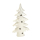 Keramik-Baum mit Sternen weiß